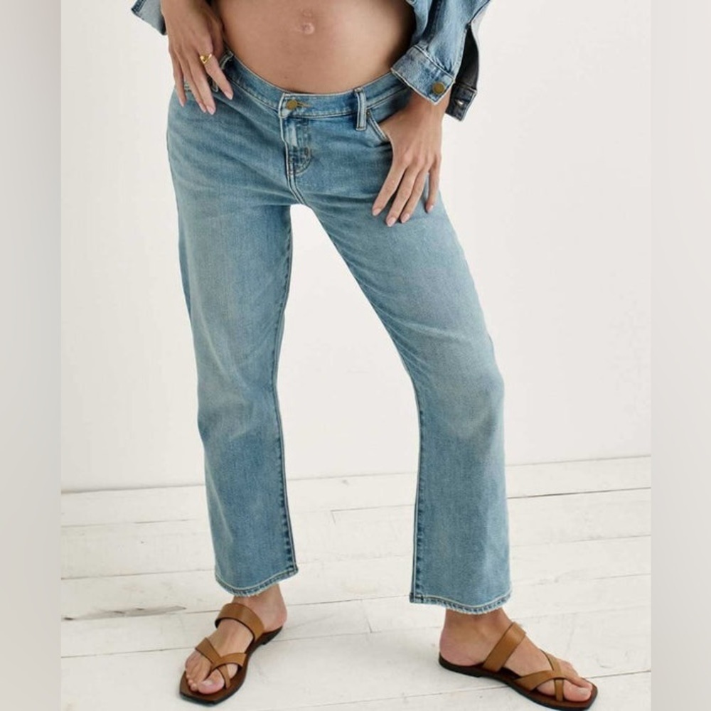 Hatch | Crop Maternity Jean